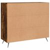 vidaXL Buffet ch&ecirc;ne fum&eacute; 90x34x80 cm bois d'ing&eacute;nierie