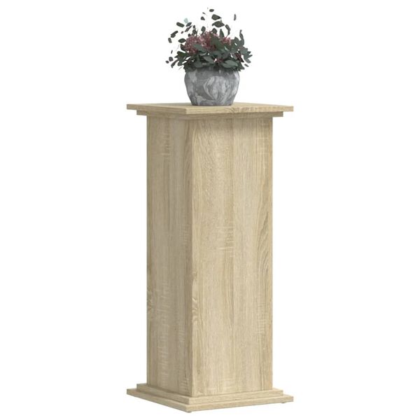 vidaXL Support pour plantes ch&ecirc;ne sonoma 33x33x80 cm bois d'ing&eacute;nierie