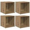 vidaXL Ensemble meuble TV 4 pc Ch&ecirc;ne artisanal Bois d'ing&eacute;nierie