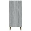 vidaXL Buffet sonoma gris 90x34x80 cm bois d'ingénierie