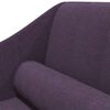 vidaXL Chaise longue avec traversin violet tissu