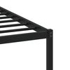 vidaXL Cadre de lit en m&eacute;tal sans matelas ch&ecirc;ne marron 107x203 cm