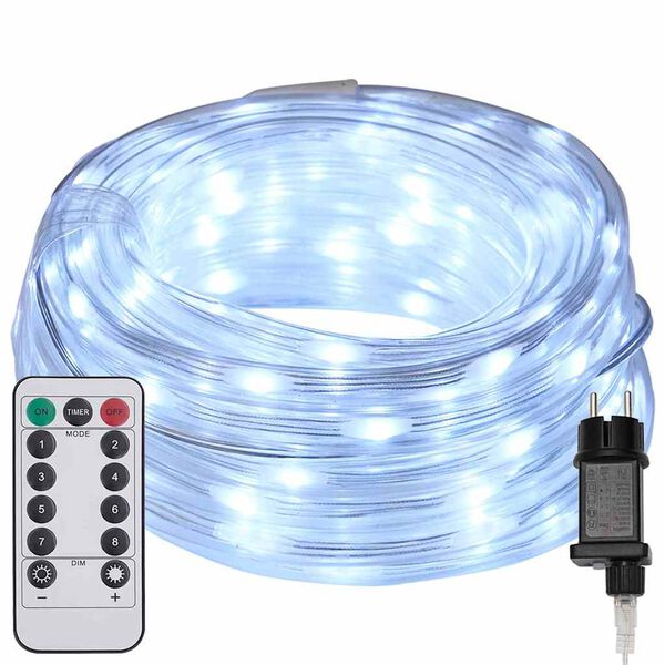 vidaXL Lumi&egrave;re en corde avec 120 LED Blanc froid 5 m PVC