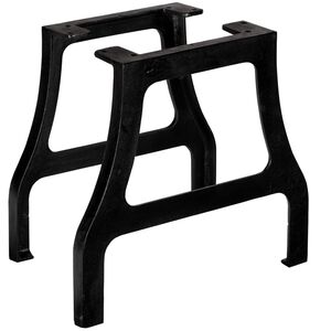 vidaXL Pied de table basse 2 pcs Cadre en A Fonte