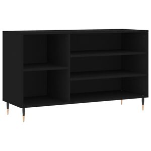 vidaXL Armoire &agrave; chaussures Noir 102x36x60 cm Bois d'ing&eacute;nierie