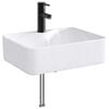 vidaXL Lavabo de salle de bain avec robinet et &eacute;vacuation Noir Mat