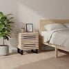vidaXL Tables de chevet 2 pcs 40x34x46 cm bois manguier massif blanchi