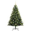vidaXL Arbre de No&euml;l artificiel &agrave; charni&egrave;res 150 LED Vert 150 cm