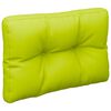vidaXL Coussin de palette vert vif 50x40x12 cm tissu