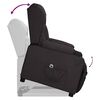 vidaXL Fauteuil Noir Similicuir