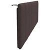 vidaXL Coussin de t&ecirc;te de lit Hanko marron fonc&eacute; 160 cm tissu