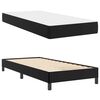 vidaXL Cadre de lit avec matelas Noir 90 x 200 cm tissu
