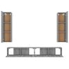 vidaXL Ensemble de meubles TV 4 pcs Sonoma gris Bois d'ingénierie