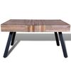 vidaXL Table basse carrée Bois de teck de récupération