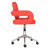 vidaXL Chaises pivotantes &agrave; manger lot de 2 rouge similicuir