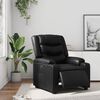 vidaXL Fauteuil inclinable &eacute;lectrique Noir Similicuir