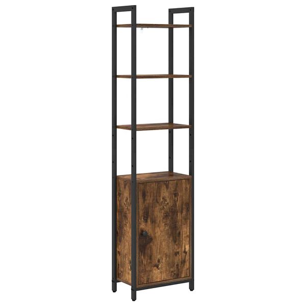 vidaXL Biblioth&egrave;que Ch&ecirc;ne fum&eacute; 40 x 24 x 161 cm Bois d'ing&eacute;nierie