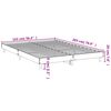 vidaXL Cadre de lit sans matelas chêne sonoma 140x200 cm