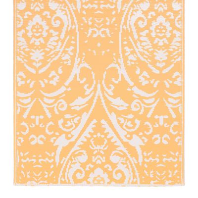 vidaXL Tapis d'extérieur Orange et blanc 160x230 cm PP