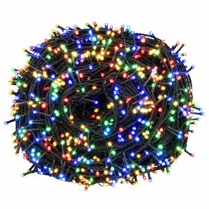 vidaXL Guirlande lumineuse de No&euml;l bicolore 2000 LED Multicolore 200 m