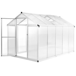 vidaXL Serre Aluminium 302x190x195 cm 11,19 m&sup3;