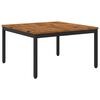 vidaXL Table basse Naturel et noir 80 x 80,5 x 45 cm