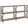 vidaXL Table console Ch&ecirc;ne artisanal 156 x 28 x 80,5 cm