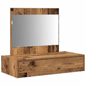 vidaXL Table de Toilette Marron 83 x 40 x 70 cm Bois d'ing&eacute;nierie