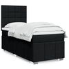 vidaXL Sommier &agrave; lattes de lit avec matelas Noir 100x200 cm Tissu