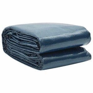 vidaXL Film solaire de piscine flottant PE 260x160 cm Noir et bleu