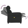 vidaXL Fauteuil de massage Noir Tissu