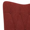 vidaXL Chaise de relaxation Rouge bordeaux Tissu