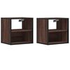 vidaXL Tables de chevet murales 2 pcs ch&ecirc;ne marron 40x31x39,5 cm
