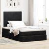 vidaXL Cadre de lit ottoman avec matelas noir 120x200 cm velours
