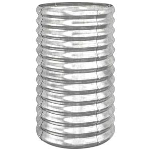 vidaXL Jardini&egrave;re de jardin Acier galvanis&eacute; 40x40x68 cm Argent&eacute;