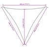 vidaXL Voile de parasol tissu oxford triangulaire 4,5x4,5x4,5 m blanc