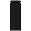 vidaXL Table console Ch&ecirc;ne noir 80 x 30 x 102 cm Bois d'ing&eacute;nierie