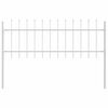 vidaXL Cl&ocirc;ture de jardin 2 pcs Blanc 3,4 x 0,6 m