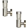 Luxform Lampe LED solaire de jardin Tacoma 2 pcs Argent&eacute; 34245