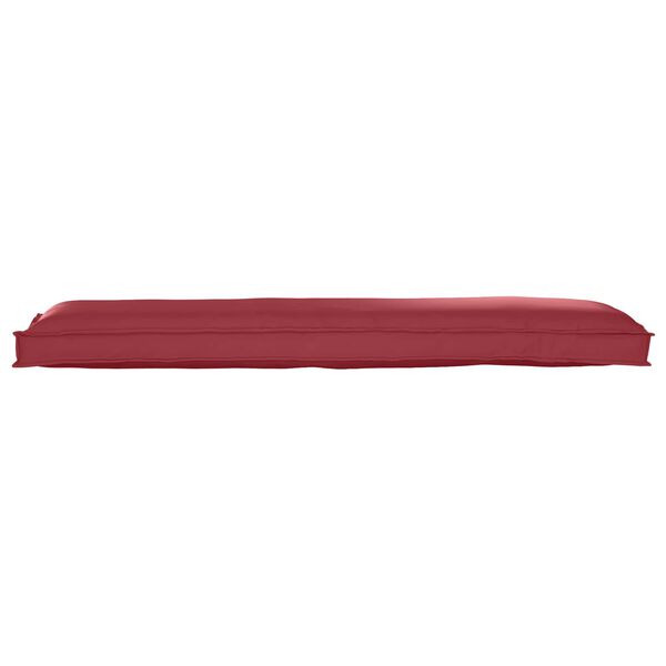 vidaXL Set de coussins de palette 2 pcs Bordeaux 150 x 40 x 8 cm