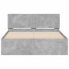 vidaXL Cadre de lit sans matelas gris b&eacute;ton 135x190 cm