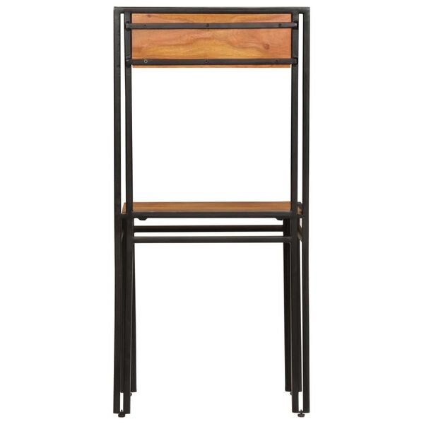 vidaXL Chaises &agrave; manger lot de 6 bois d'acacia massif