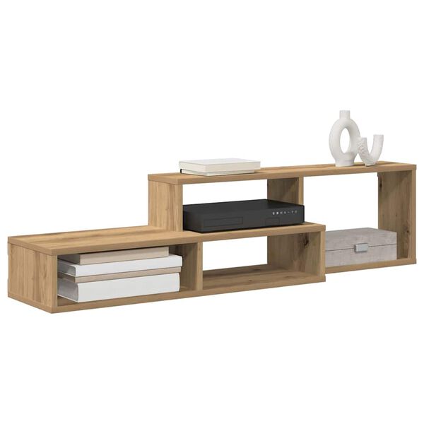 vidaXL SupportmuralpourTV 120x25x28,5cm Bois d'ing&eacute;nierie