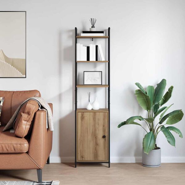 vidaXL Biblioth&egrave;que Ch&ecirc;ne artisanal 40 x 24 x 161 cm Bois d'ing&eacute;nierie