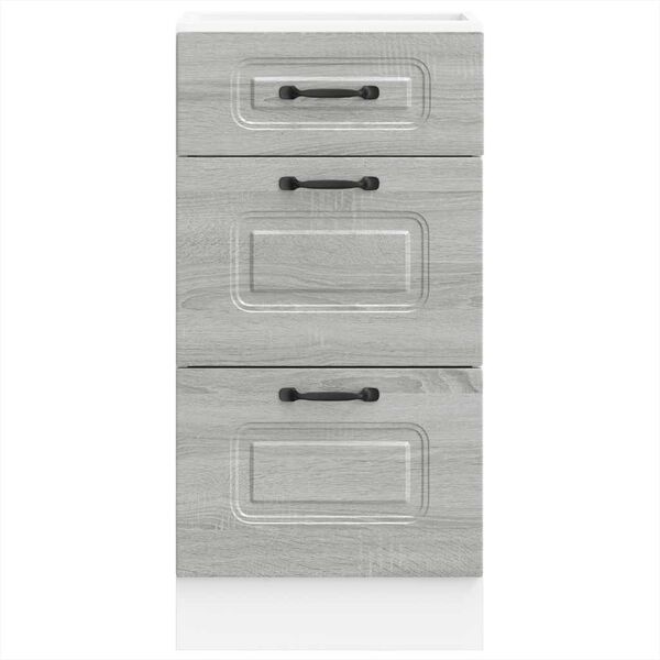 vidaXL Armoire de cuisine Kalmar sonoma gris bois d'ing&eacute;nierie