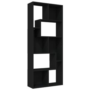 vidaXL Biblioth&egrave;que Noir 67x24x161 cm Bois d'ing&eacute;nierie
