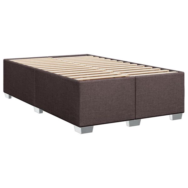 vidaXL Cadre de lit sans matelas marron fonc&eacute; 120x200 cm tissu