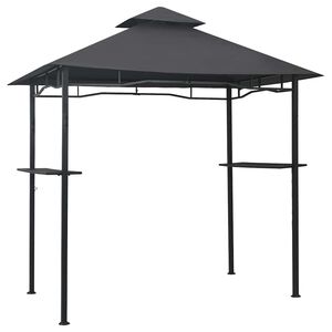 vidaXL Belv&eacute;d&egrave;re de barbecue 240x150x255 cm Anthracite Acier