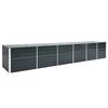 vidaXL Lit sur&eacute;lev&eacute; de jardin Acier galvanis&eacute; 480x80x77 cm Anthracite