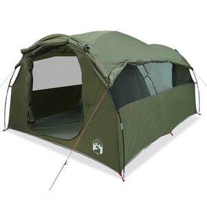 vidaXL Tente familiale tunnel 6 personnes vert olive r&eacute;sistant &agrave; l'eau